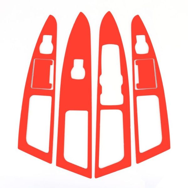 6 PCS Car Carbon Fiber Window Lift Panel ecorative Sticker for Ford New Mondeo 2013-2019 - Image 3