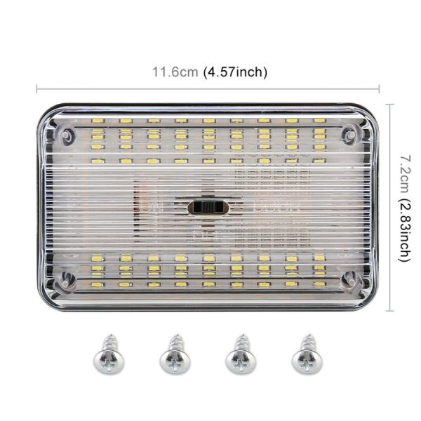 GT-699 DC12V / 2W / 6000K / 120LM SMD-3528 Car Indoor Dome Light - Image 3