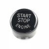 Car Engine Start Key Push Button Cover for BMW G / F Chassis, with Start and Stop (Black) - Image 2
