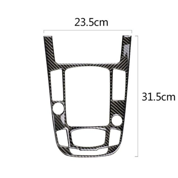 Car Carbon Fiber Gear Position Panel Decorative Sticker for Audi 2010-2018 Q5 / 2009-2016 A4L / 2009-2016 A5, Left Drive - Image 3