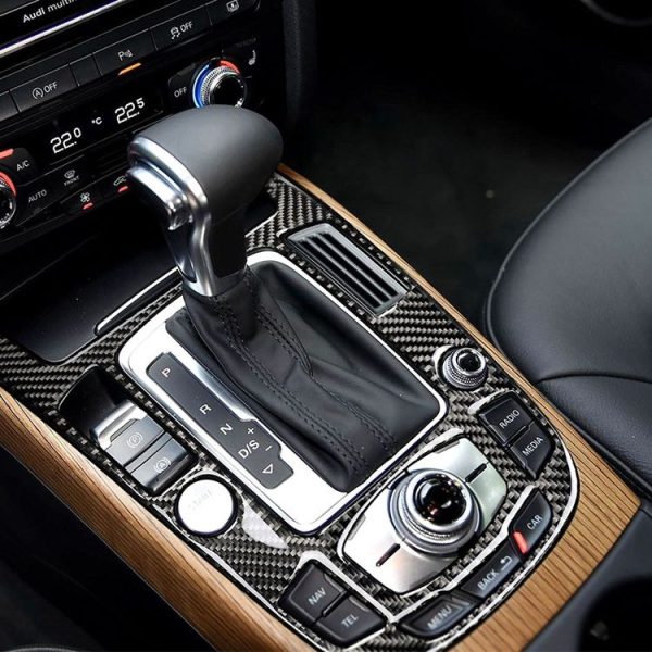 Car Carbon Fiber Gear Position Panel Decorative Sticker for Audi 2010-2018 Q5 / 2009-2016 A4L / 2009-2016 A5, Left Drive - Image 6