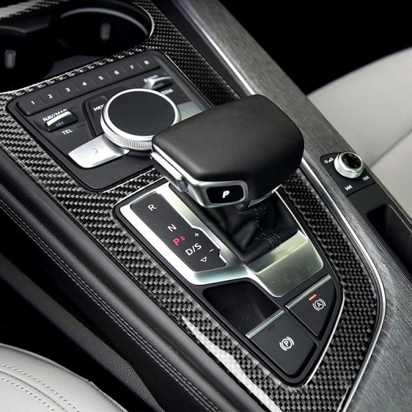 Car Carbon Fiber Gear Position Panel Decorative Sticker for Audi 2017-2018 A4L / 2017-2018 A5 / 2016-2017 A4 B9, Left Drive - Image 6