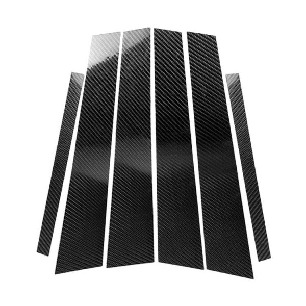 Car Carbon Fiber B Column Decorative Sticker for BMW E90 2005-2012 - Image 2