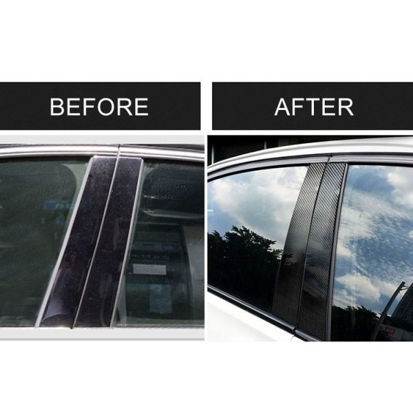 Car Carbon Fiber B Column Decorative Sticker for BMW E90 2005-2012 - Image 8