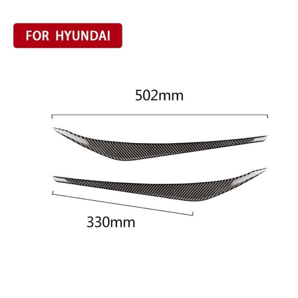 Car Carbon Fiber Light Eyebrow for Hyundai Elantra 2016-2018 - Image 5