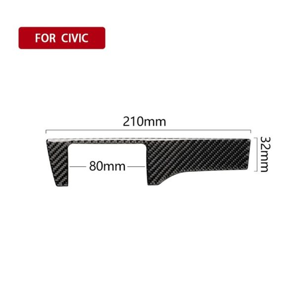 Car Carbon Fiber Headlight Switch Panel Decorative Sticker for Honda Tenth Generation Civic 2016-2019, Left Drive - Image 5