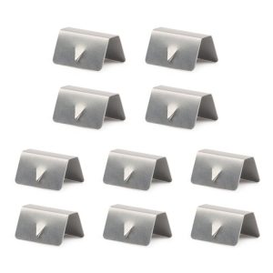 10 PCS Car Windshield Clip Wind / Rain Deflector Channel Metal Buckle for Heko G3