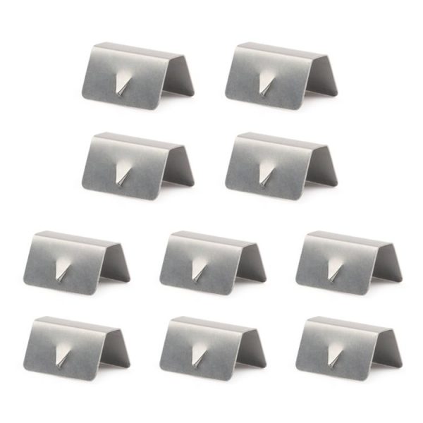 10 PCS Car Windshield Clip Wind / Rain Deflector Channel Metal Buckle for Heko G3 - Image 2