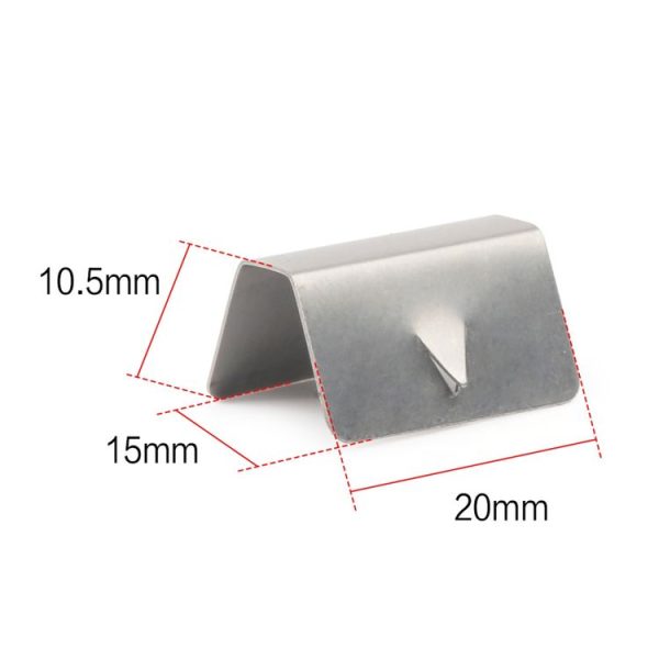 10 PCS Car Windshield Clip Wind / Rain Deflector Channel Metal Buckle for Heko G3 - Image 3