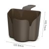 Car Back Seat Hook Trash Rubbish Garbage Can Mobile Phone Holder Storage Box (Brown) - Image 2