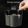 Car Back Seat Hook Trash Rubbish Garbage Can Mobile Phone Holder Storage Box (Brown) - Image 4