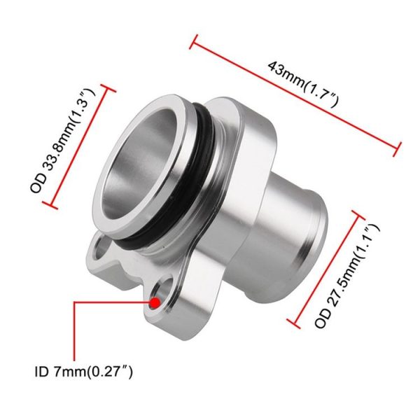 Car Water Hose Joint Pipe Adaptor with Clamps for BMW 335i, Size: 28mm - Image 3