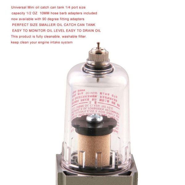 Engine Oil Separator Catch Reservoir Black Tank Can Manual Version for Honda Civic - Image 5