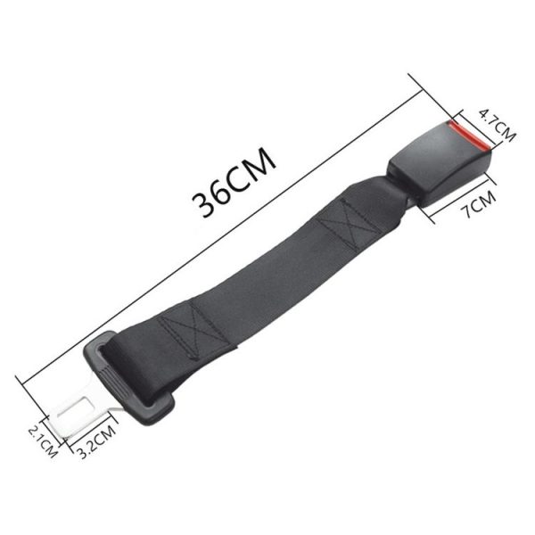 Universal Car Seat Belt Extension Strap, Length: 36cm - Image 2