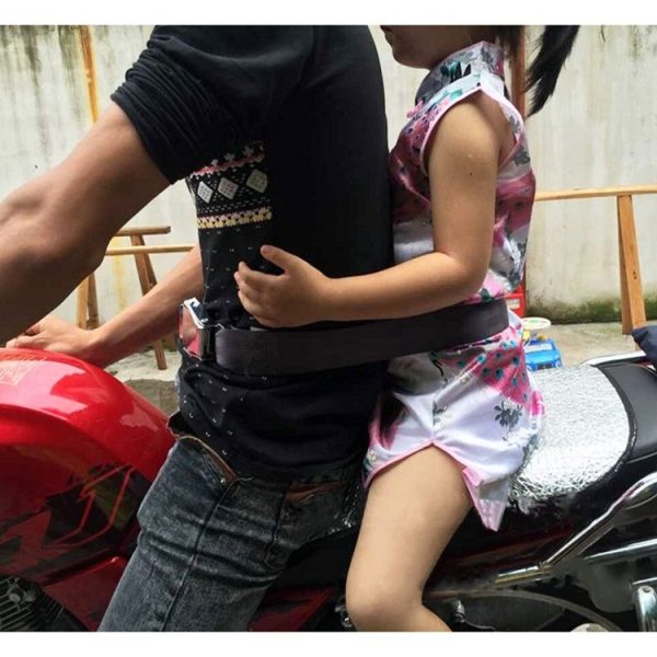Child Safety Bundle Protection Belt for Electric Motorcycle / Bicycle (Orange) - Image 3
