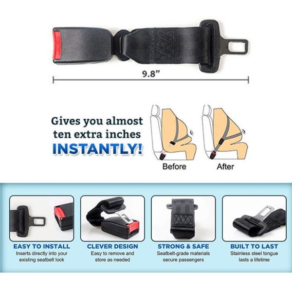 Universal Car Seat Belt Extension Strap - Image 3
