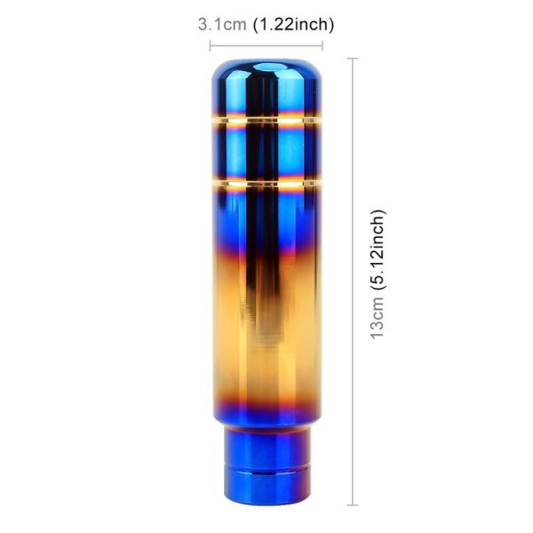 Universal Flame Colorful Long Strip Shape Car Gear Shift Knob Modified Shifter Lever Knob, Length: 13cm - Image 3