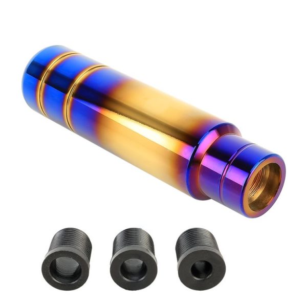 Universal Flame Colorful Long Strip Shape Car Gear Shift Knob Modified Shifter Lever Knob, Length: 13cm - Image 4