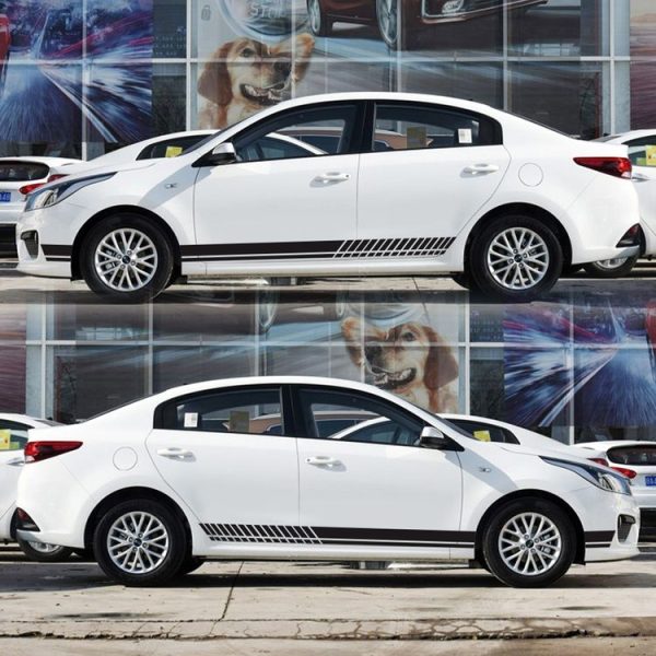 Car Styling Stripe PVC Sticker Auto Decorative Sticker (Black) - Image 3