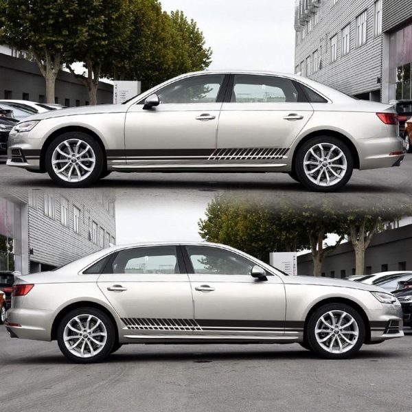 Car Styling Stripe PVC Sticker Auto Decorative Sticker (Black) - Image 4
