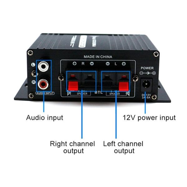 AK170 Car Mini HIFI Amplifier Audio DC 12V - Image 5