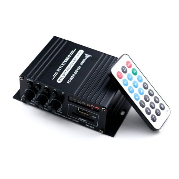 AK370 12V Household / Car Bluetooth HIFI Amplifier Audio with Remote Control - Image 6