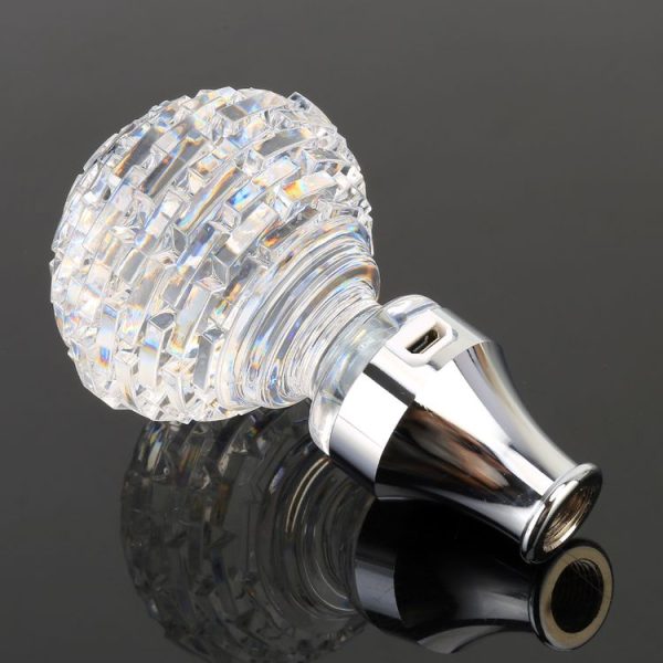 Universal Car Nest Shaped Crystal Gear Head Gear Shift Knob with Light - Image 2