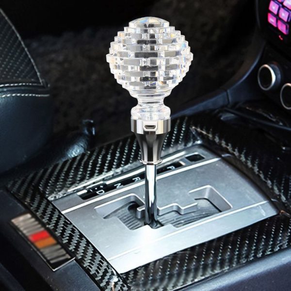 Universal Car Nest Shaped Crystal Gear Head Gear Shift Knob with Light - Image 6