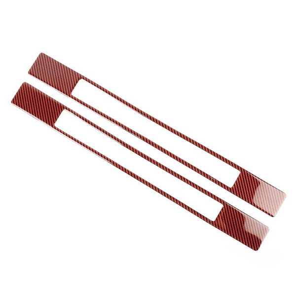 2 in 1 Car Carbon Fiber Welcome Pedal Outer Frame Decorative Sticker for Ford Mustang 2015-2020 - Image 2