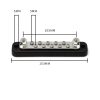 10 Way Power Distribution Bus Bar 10-bit Single Distribution Box for Car / RV / Boat - Image 4
