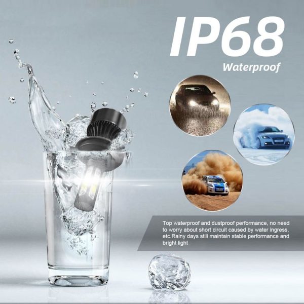 2 PCS S2 H4 / HB2 / 9003 DC9-36V / 25W / 6000K / 2500LM IP68 Car LED Headlight Lamps (Cool White) - Image 4
