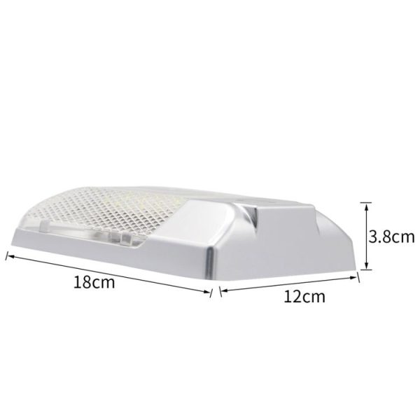 D4376S DC11-18V 3.6W 6000-6500K IP50 24LEDs SMD-5050 Marine RV Dimmable LED Dome Light Ceiling Lamp, with Touch Control - Image 3