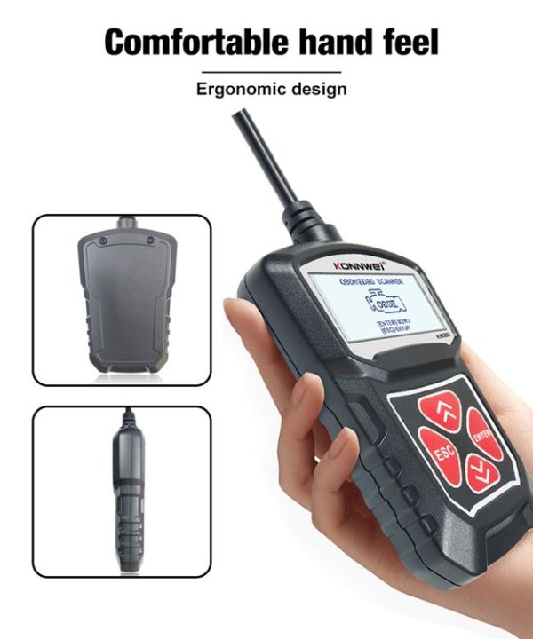 KONNWEI KW309 V309 V310 MS309 Code Reader OBD2 Scanner Diagnostic Tool (Black) - Image 15
