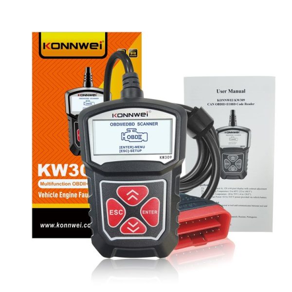 KONNWEI KW309 V309 V310 MS309 Code Reader OBD2 Scanner Diagnostic Tool (Black) - Image 5