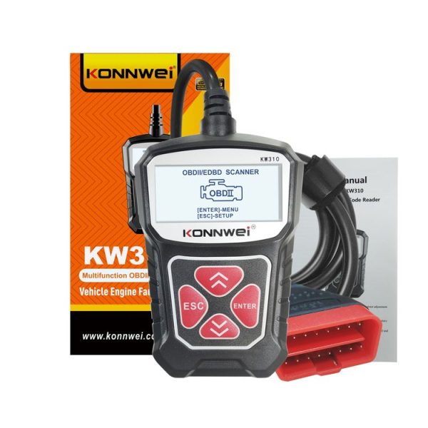 KONNWEI KW310 OBD Car Fault Detector Code Reader ELM327 OBD2 Scanner Diagnostic Tool (Black) - Image 4