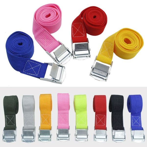 Car Tension Rope Luggage Strap Belt Auto Car Boat Fixed Strap with Alloy Buckle, Random Color Delivery, Size: 25mm x 4m - Image 3