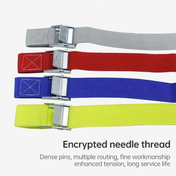 Car Tension Rope Luggage Strap Belt Auto Car Boat Fixed Strap with Alloy Buckle, Random Color Delivery, Size: 25mm x 4m - Image 4