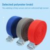 Car Tension Rope Luggage Strap Belt Auto Car Boat Fixed Strap with Alloy Buckle, Random Color Delivery, Size: 25mm x 4m - Image 7