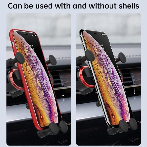 HAMTOD Little One Car Gravity Invisible Telescopic Mobile Phone Mount Holder (Silver) - Image 11