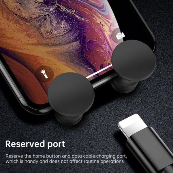 HAMTOD Little One Car Gravity Invisible Telescopic Mobile Phone Mount Holder (Silver) - Image 12