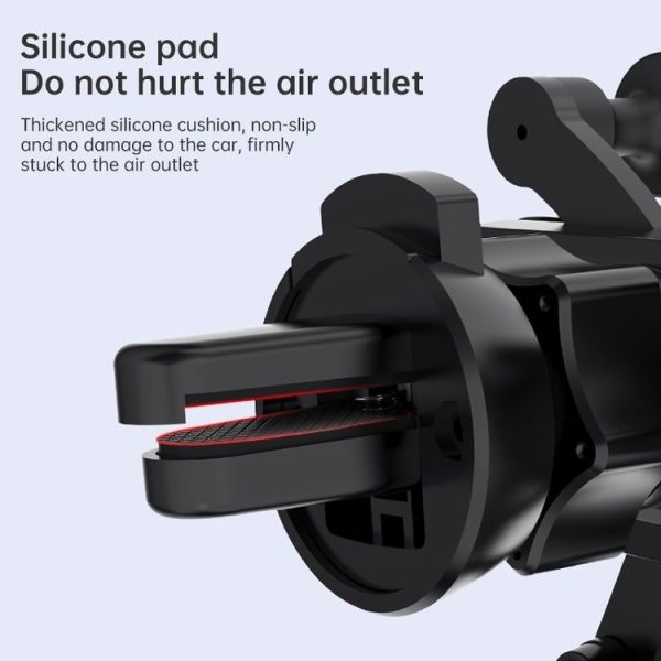 HAMTOD Little One Car Gravity Invisible Telescopic Mobile Phone Mount Holder (Silver) - Image 14
