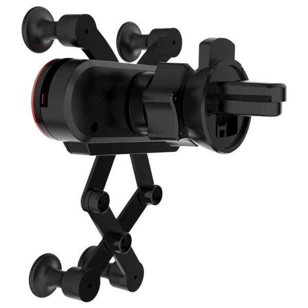HAMTOD Little One Car Gravity Invisible Telescopic Mobile Phone Mount Holder (Silver) - Image 4