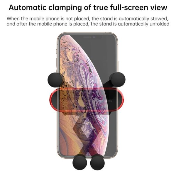 HAMTOD Little One Car Gravity Invisible Telescopic Mobile Phone Mount Holder (Silver) - Image 8
