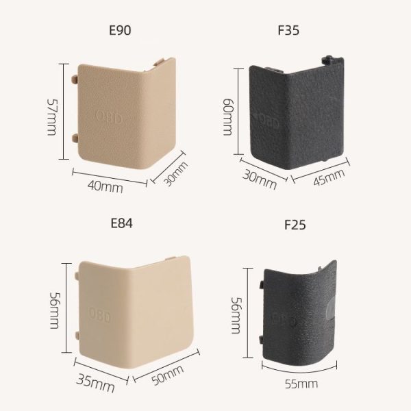 Car Diagnostic Plug Cover OBD Panel Decorative Cover 51437147538 for BMW E90 2005-2012 (Black) - Image 3