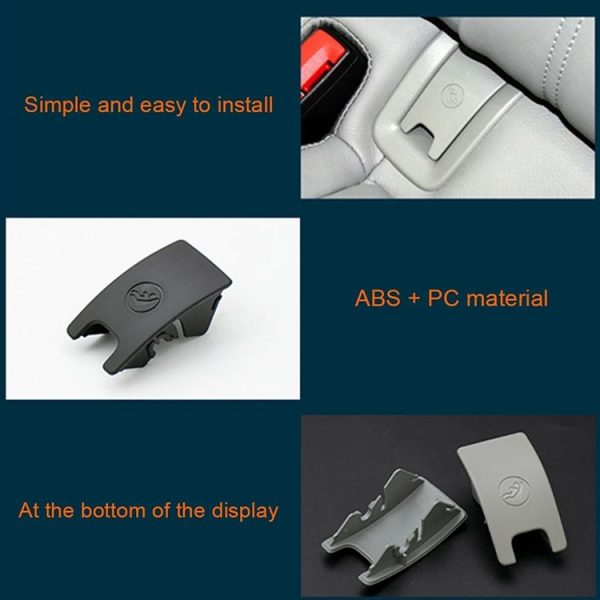 Car Rear Children Seat Isofix Cover for Audi A6 2013-2018 (Grey) - Image 5