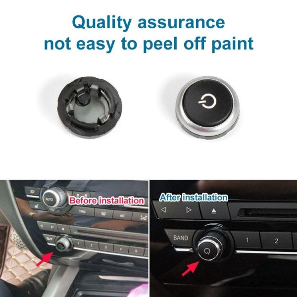 Car Radio Switch Button CD Player Volume Knob 64119350272 for BMW F15 - Image 4