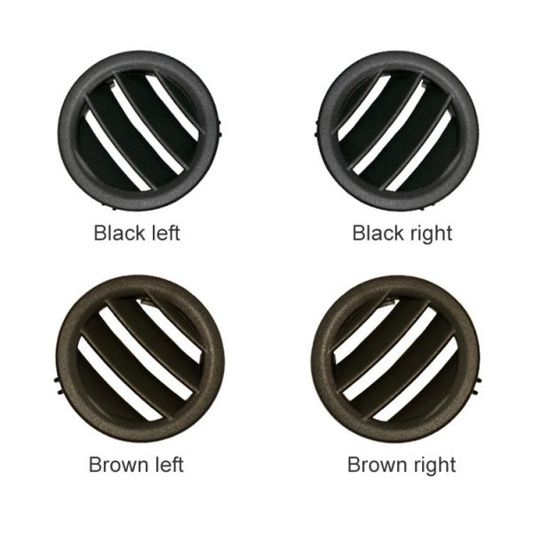 Car Left Side Dashboard Small Air Outlet Circular Air-conditioning Outlet for Mercedes-Benz C Class W204 (Brown) - Image 2