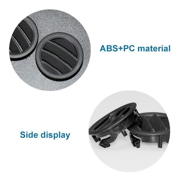 Car Left Side Dashboard Small Air Outlet Circular Air-conditioning Outlet for Mercedes-Benz C Class W204 (Brown) - Image 3