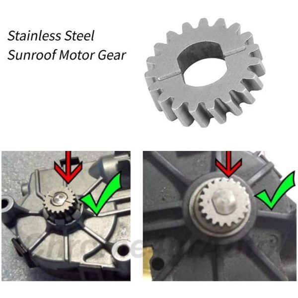 Car Sunroof Motor Gear for Mercedes-Benz W204 / W212 / W221 / W164 / BMW F10 / F02 / E90 / E70, 19 Teeth - Image 4