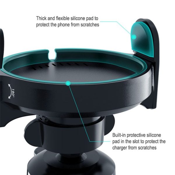 MagSafe Magnetic Car Wireless Charging Holder Air Outlet Phone Navigation Bracket (Black) - Image 4